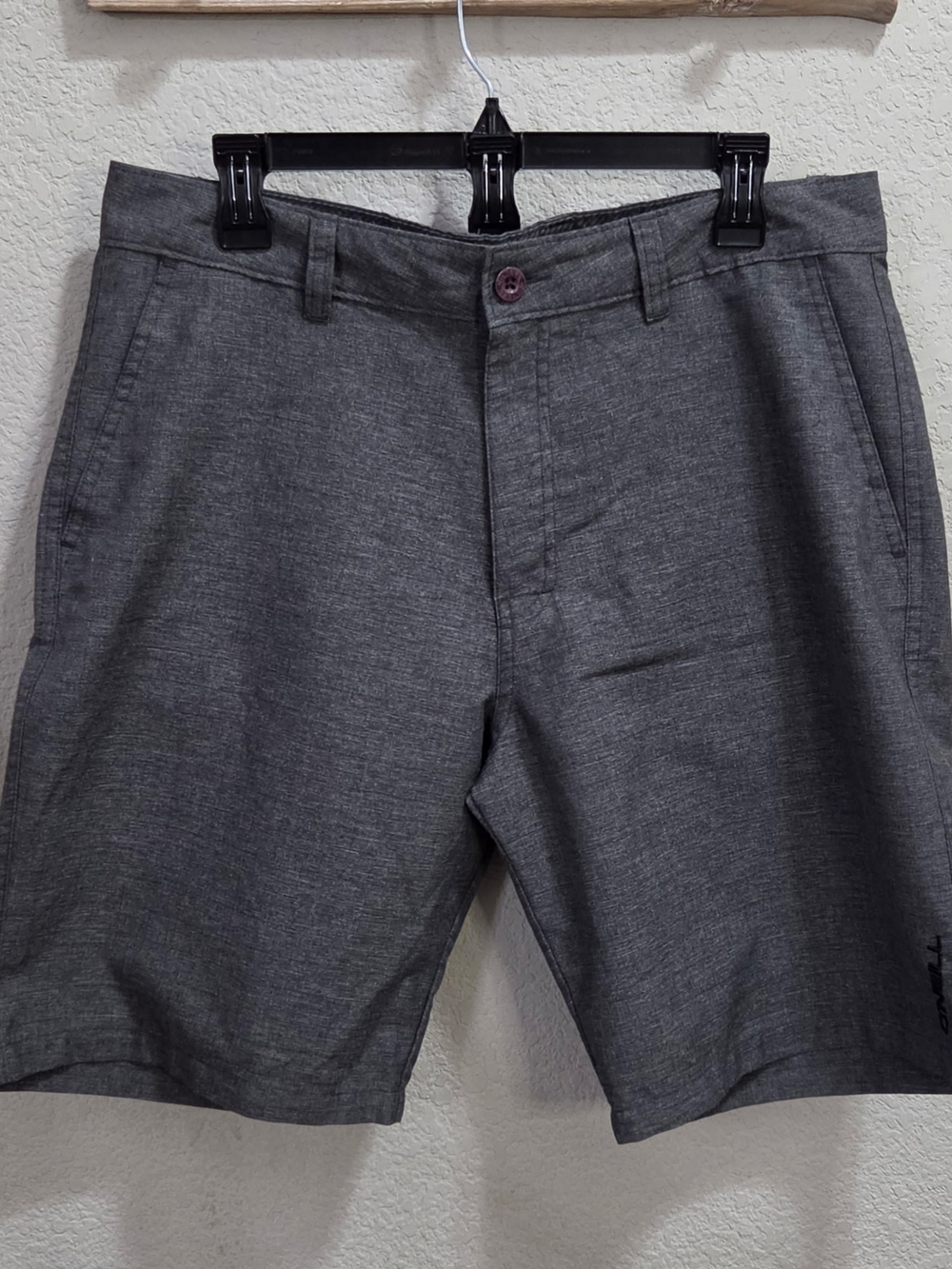 O'Neill Men's Charcoal Gray Hybrid Shorts